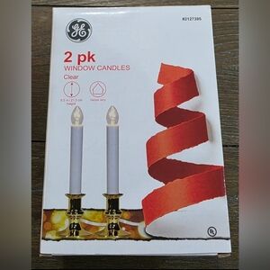 General Electric 2 Pack Window Christmas Candles, Bundle of 4 packs